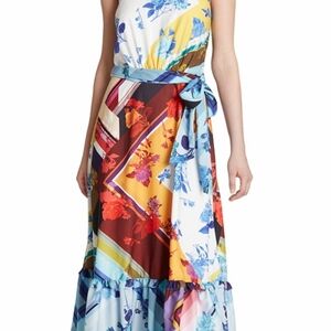NWT Tahari ASL Multicolor Maxi Dress, Size 6